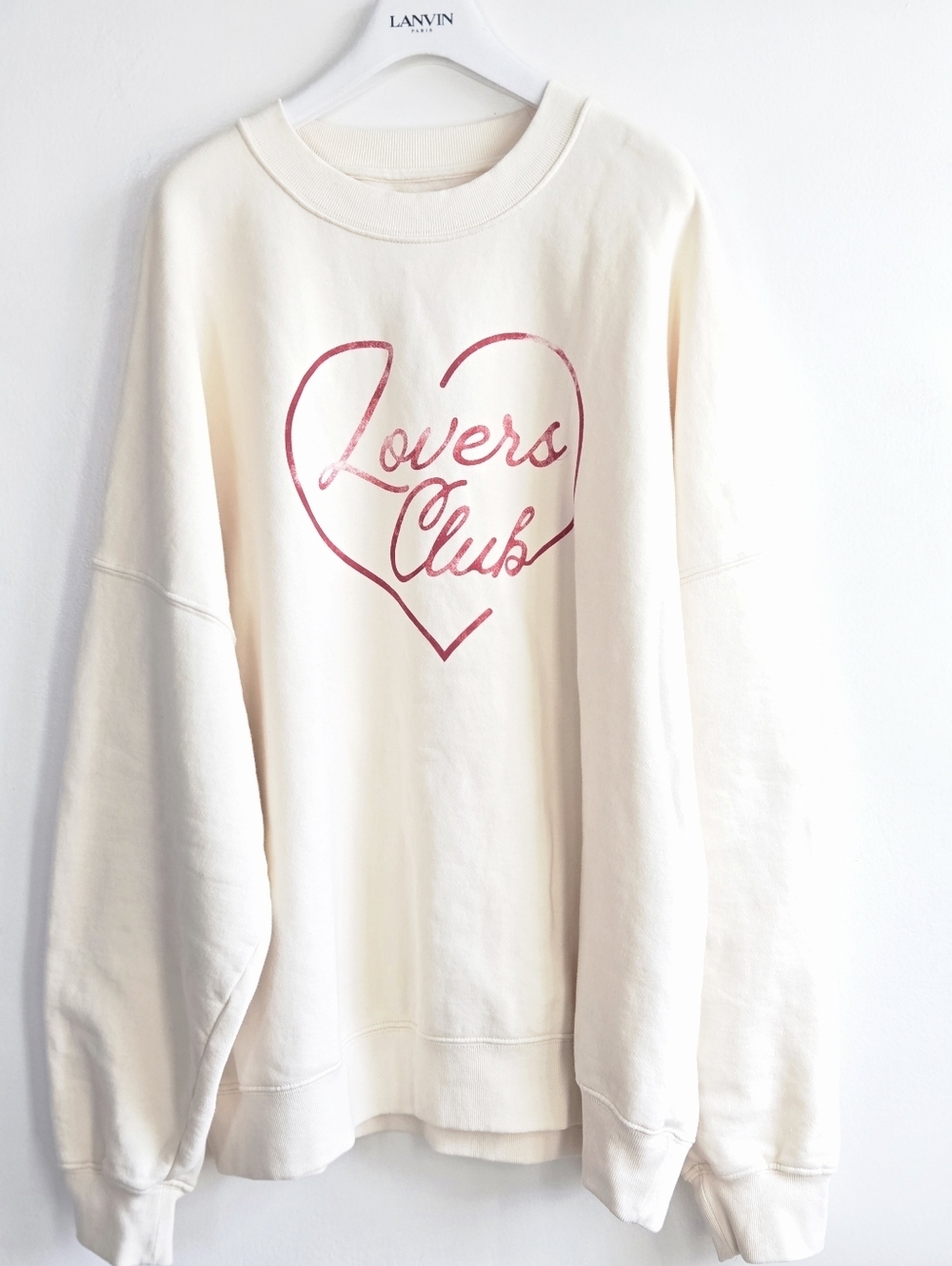 New Spiritual Gangster Lovers Boyfriend Crewneck Canvas Sweatshirt Large NWOT - Picture 4 of 6